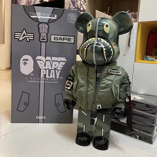 1000% BEARBRICK - BAPE X ALPHA