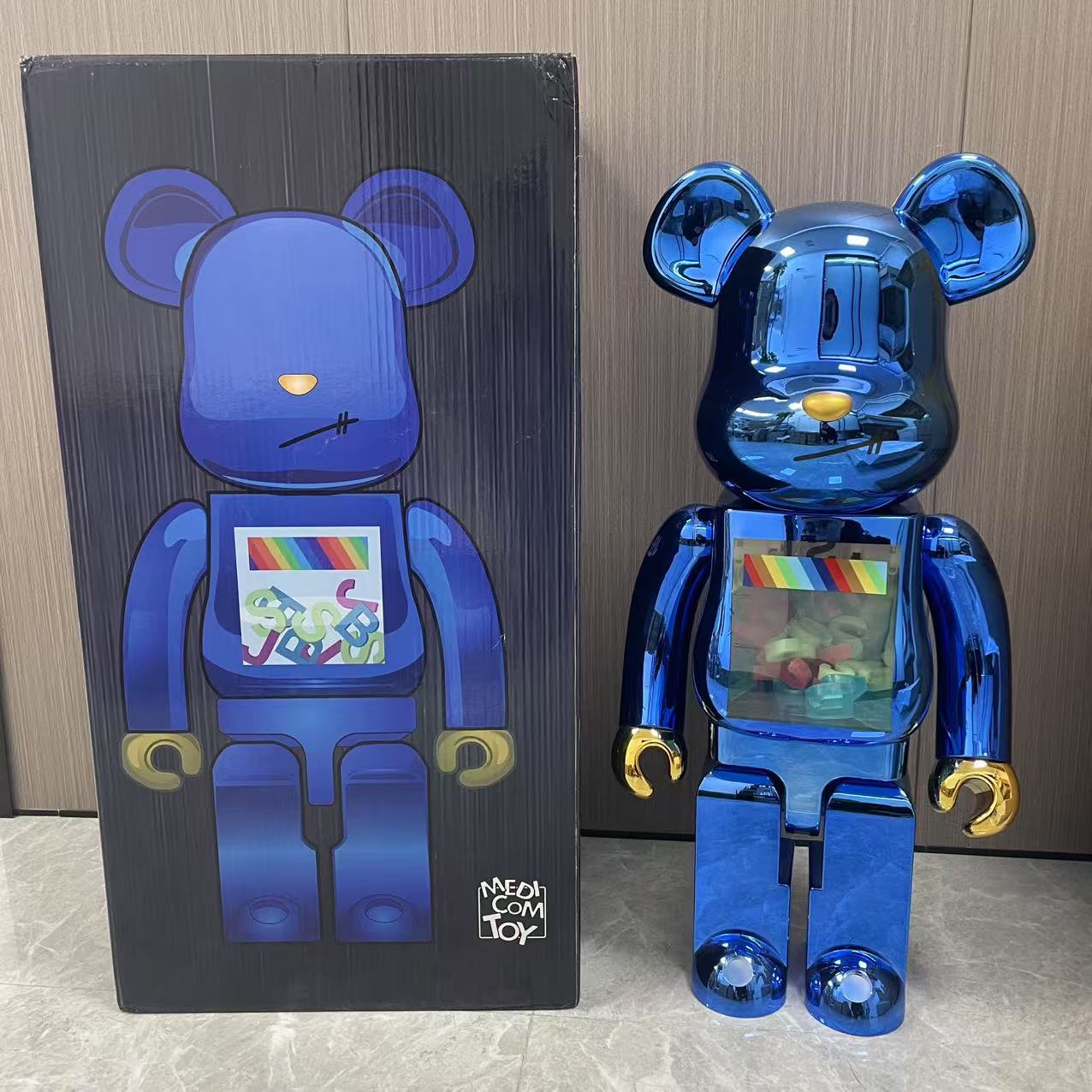 1000% BEARBRICK - J.S.B. BLUE