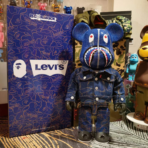 1000% BEARBRICK - BAPE X LEVIS